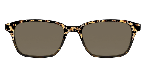 The Polarized Caramel Tortoise Horn Split Sun Top