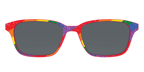 The Polarized Traditional Pride Flag Glitter Sun Top