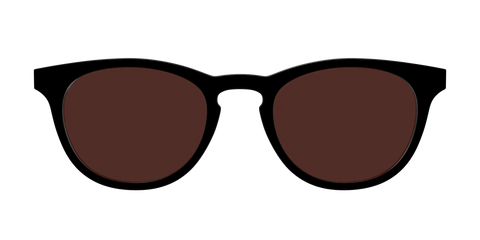 The Black with Brown Golf Lens