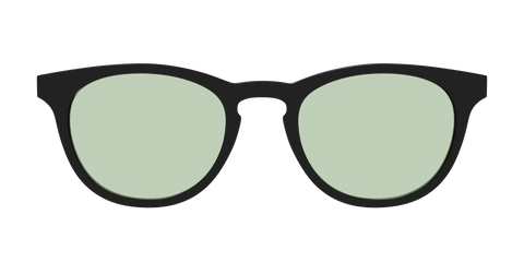 The Black With Sage Green Lens