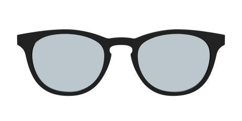 The Black With Slate Blue Lens