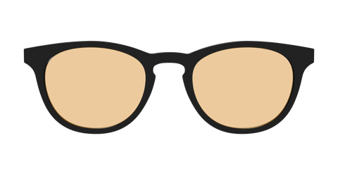 The Black With Umber Brown Lens