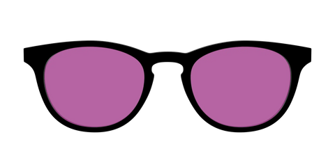 The Black with Violet Golf Lens