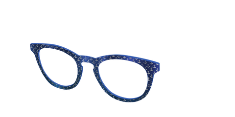 The Blue Shimmer with Silver Foil Anchors