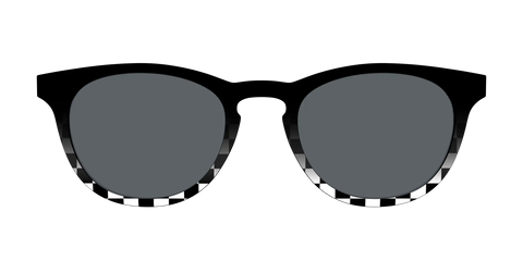 The Polarized Checkerboard Fade Sun Top