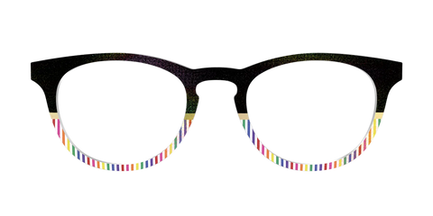 The Chic Pride Stripes Crystal with Gold Foil