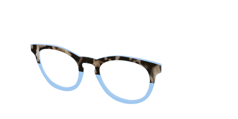 The Denim Tortoise Crystal Split