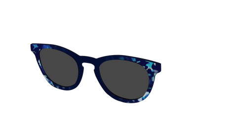The Polarized Indigo Tortoise Sun Top