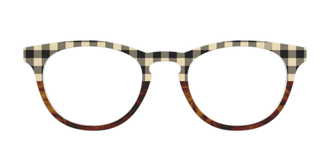 The Ivory Plaid Wood Split
