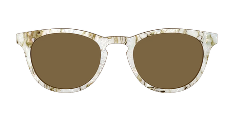 The Polarized Ivory Sand Pearl Shell Sun Top