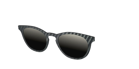 The Polarized Obsidian Stripe Sun Top