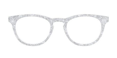 The Pale Gray Floral Lace