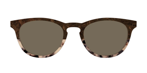 The Polarized Dark Oak Tortoise Split Sun Top