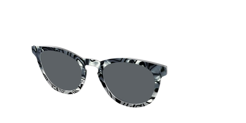 The Polarized Zebra Pearl Split Sun Top