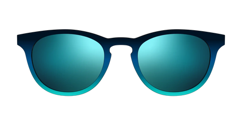 The Polarized Royal Blue to Seafoam Gradient Sun Top