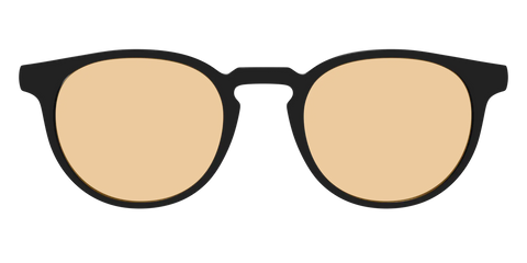 The Black With Umber Brown Lens