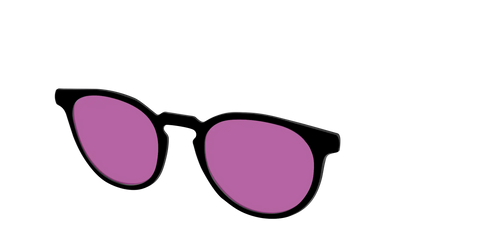 The Black with Violet Golf Lens
