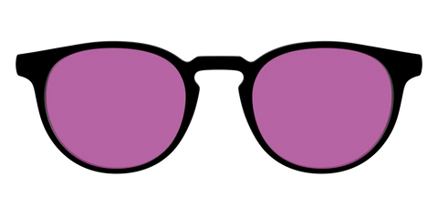 The Black with Violet Golf Lens