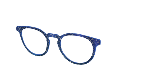 The Blue Shimmer with Silver Foil Anchors