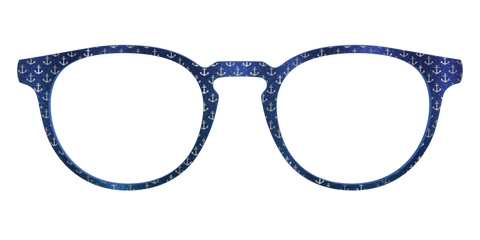 The Blue Shimmer with Silver Foil Anchors