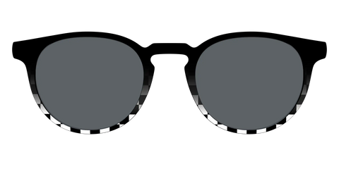 The Polarized Checkerboard Fade Sun Top