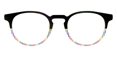 The Chic Pride Stripes Crystal with Gold Foil