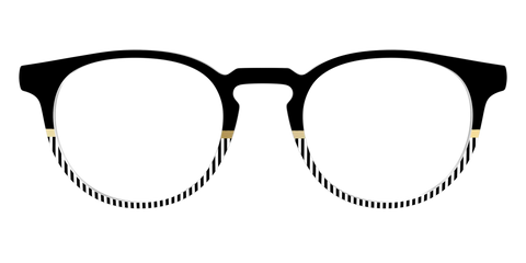 The Chic Stripes Crystal with Gold Foil