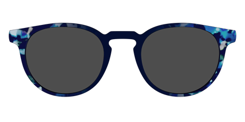 The Polarized Indigo Tortoise Sun Top