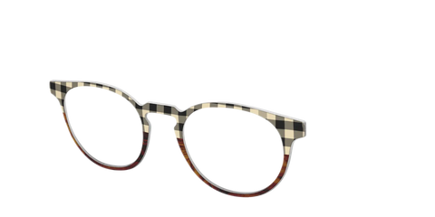 The Ivory Plaid Wood Split