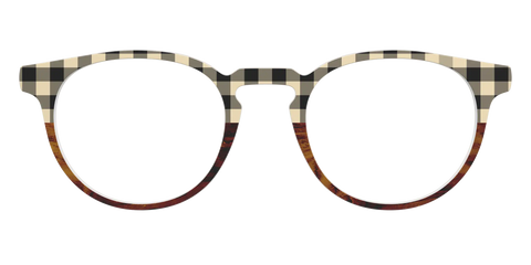 The Ivory Plaid Wood Split