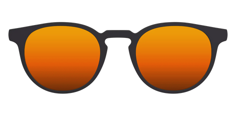 The Polarized Orange Reflective Sun Top