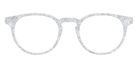 The Pale Gray Floral Lace