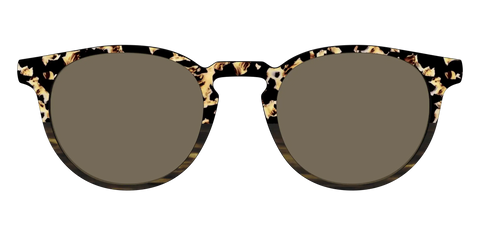 The Polarized Caramel Tortoise Horn Split Sun Top