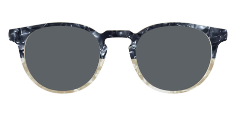 The Polarized Navy to Taupe Pearl Split Sun Top