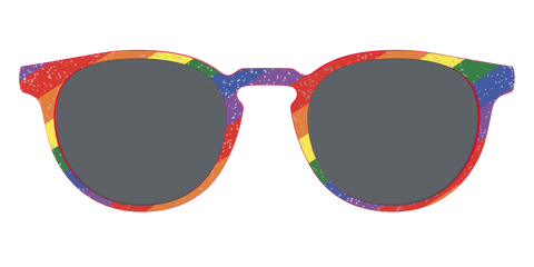 The Polarized Traditional Pride Flag Glitter Sun Top
