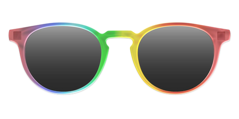 The Polarized Rainbow Gradient Sun Top
