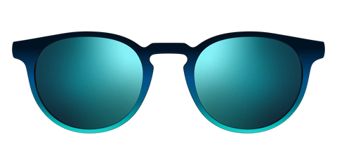 The Polarized Royal Blue to Seafoam Gradient Sun Top