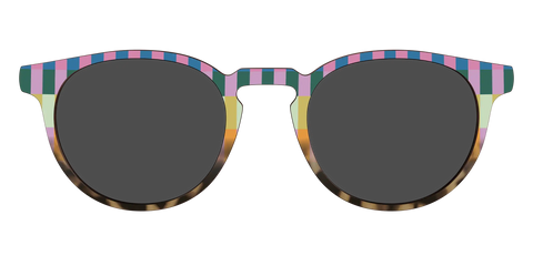 The Polarized Summer Stripes Tortoise Sun Top