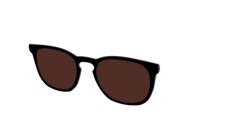 The Black with Brown Golf Lens