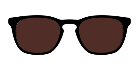 The Black with Brown Golf Lens
