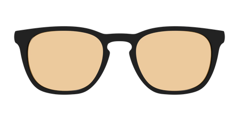 The Black With Umber Brown Lens