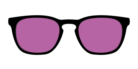 The Black with Violet Golf Lens
