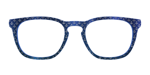 The Blue Shimmer with Silver Foil Anchors