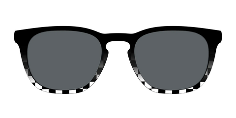 The Polarized Checkerboard Fade Sun Top