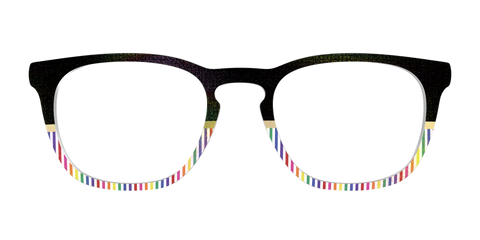 The Chic Pride Stripes Crystal with Gold Foil