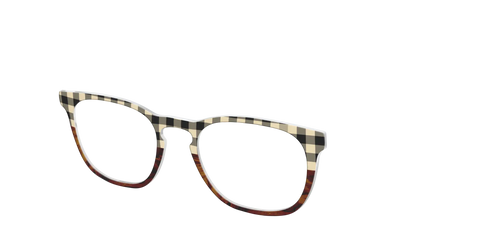 The Ivory Plaid Wood Split