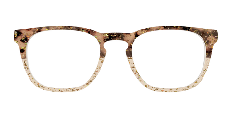 The Khaki Tortoise Crystal Split with Gold Flakes