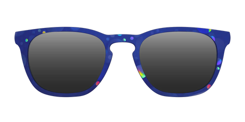 The Polarized Navy Holographic Bubbles Sun Top