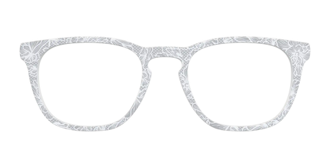 The Pale Gray Floral Lace