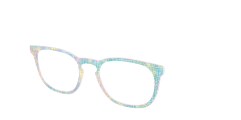 The Pastel Gradient with Holographic Hatching